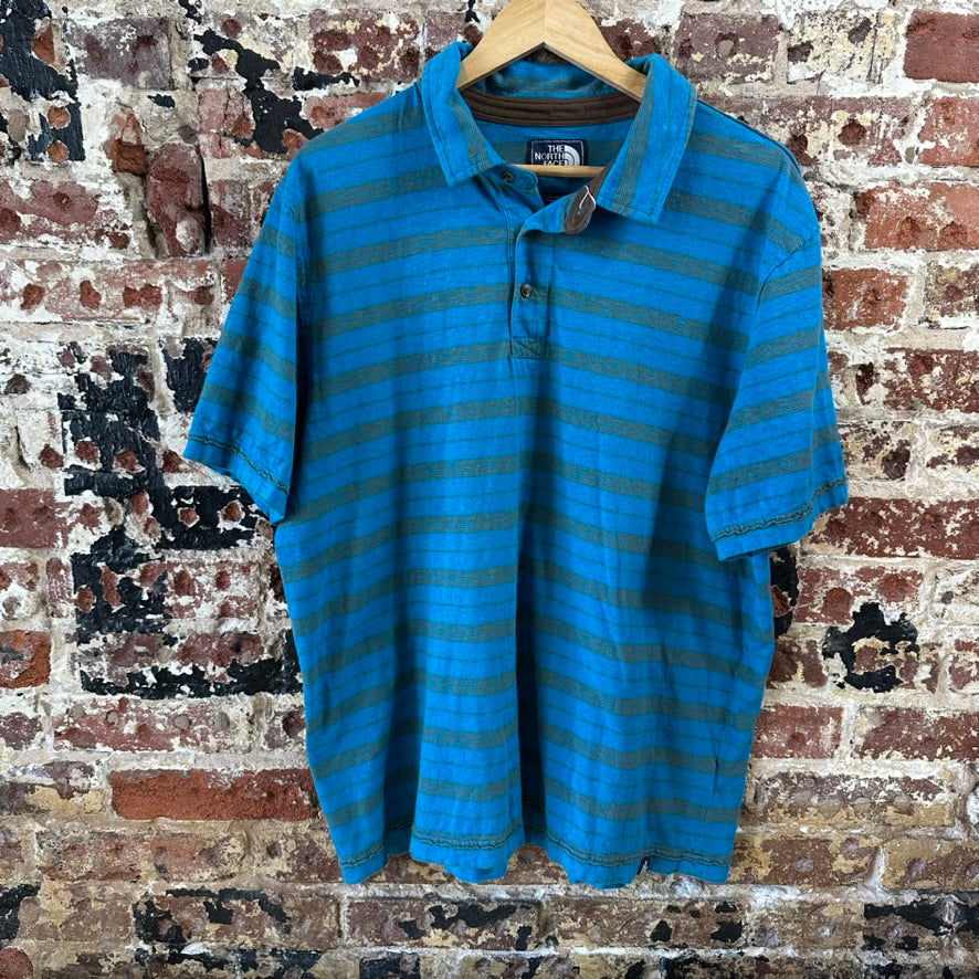 North Face Mens XL Blue Polo