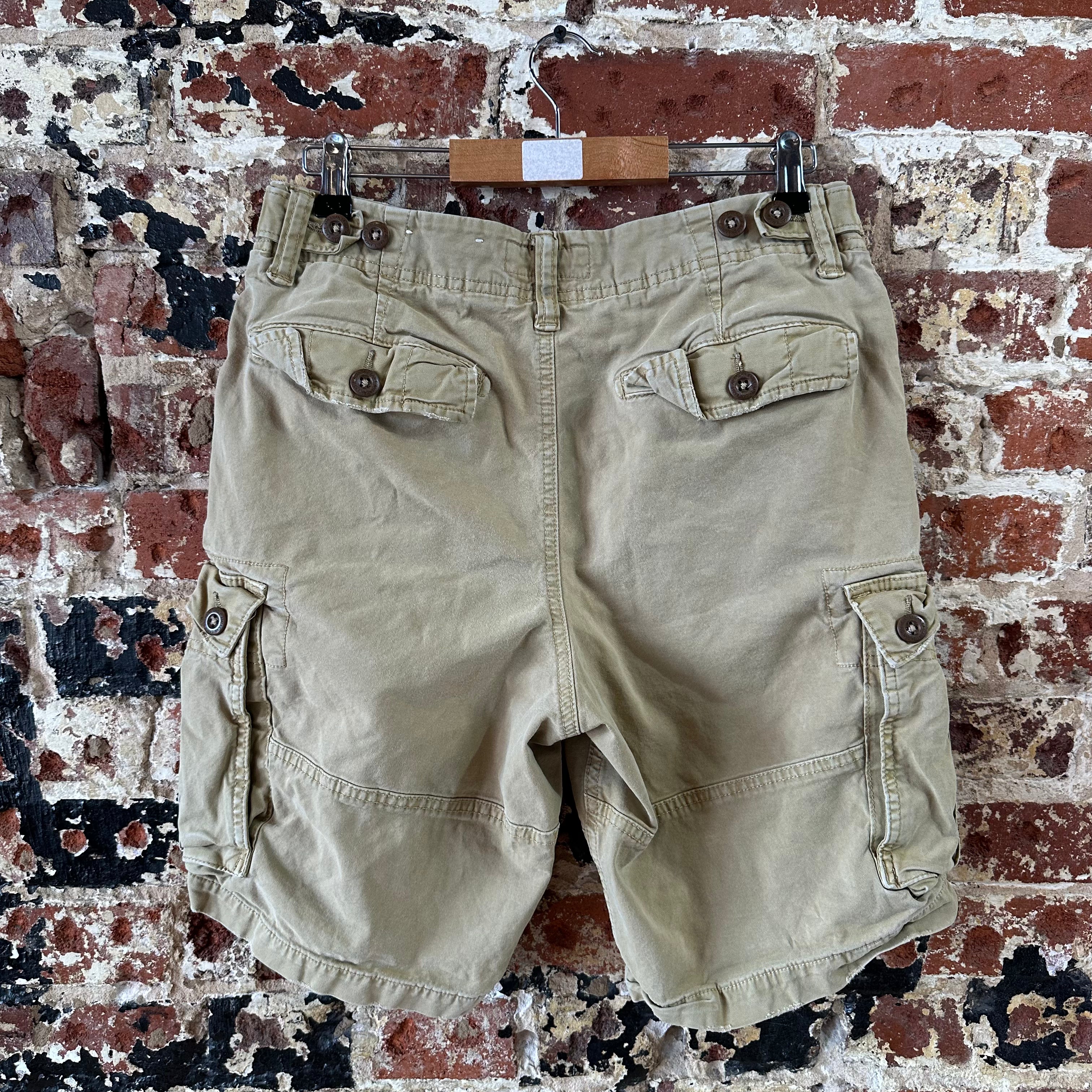 American Eagle Outfitters Classic Cargo Shorts Mens 31 Tan 9.5" inseam