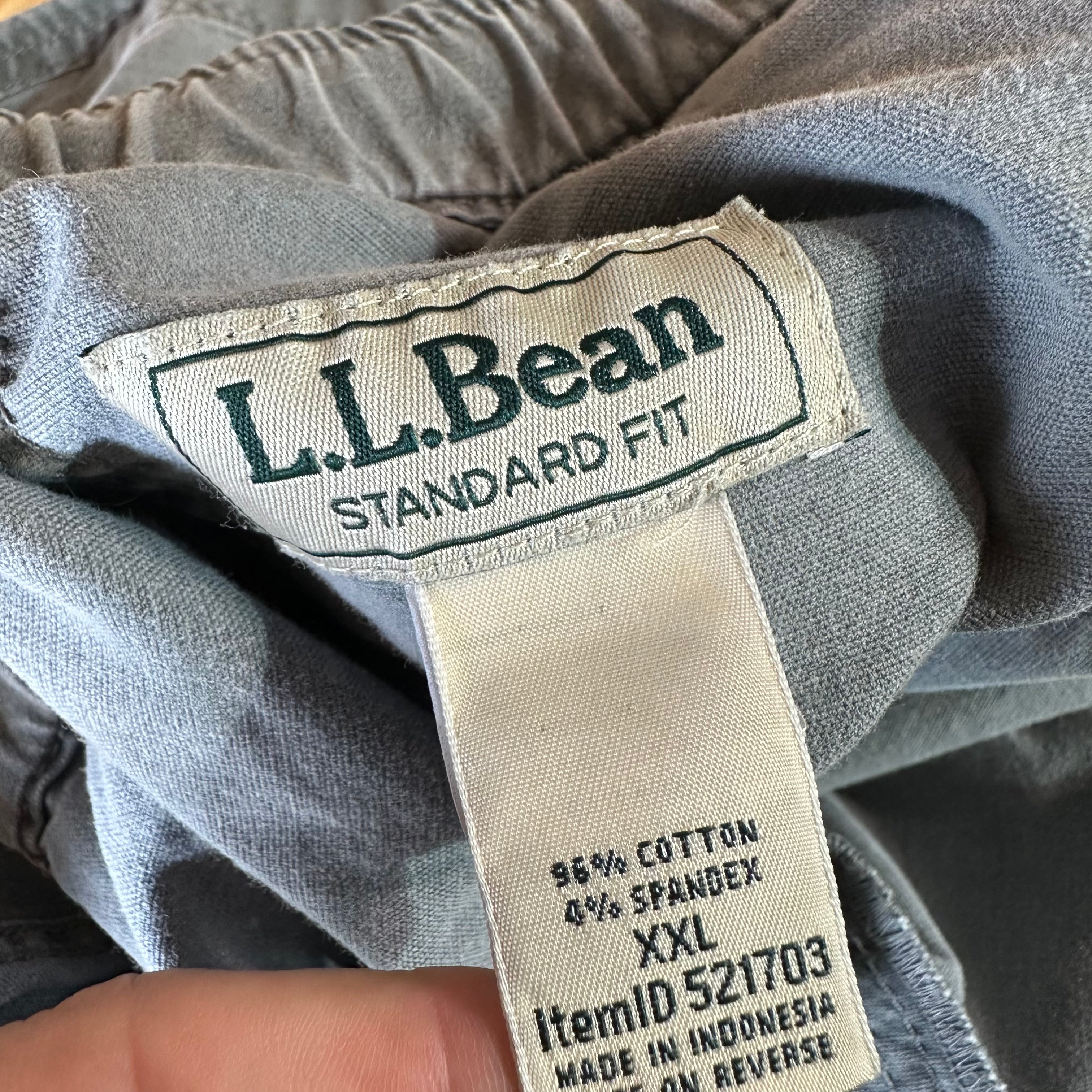 LL Bean Mens 2XL Gray Shorts