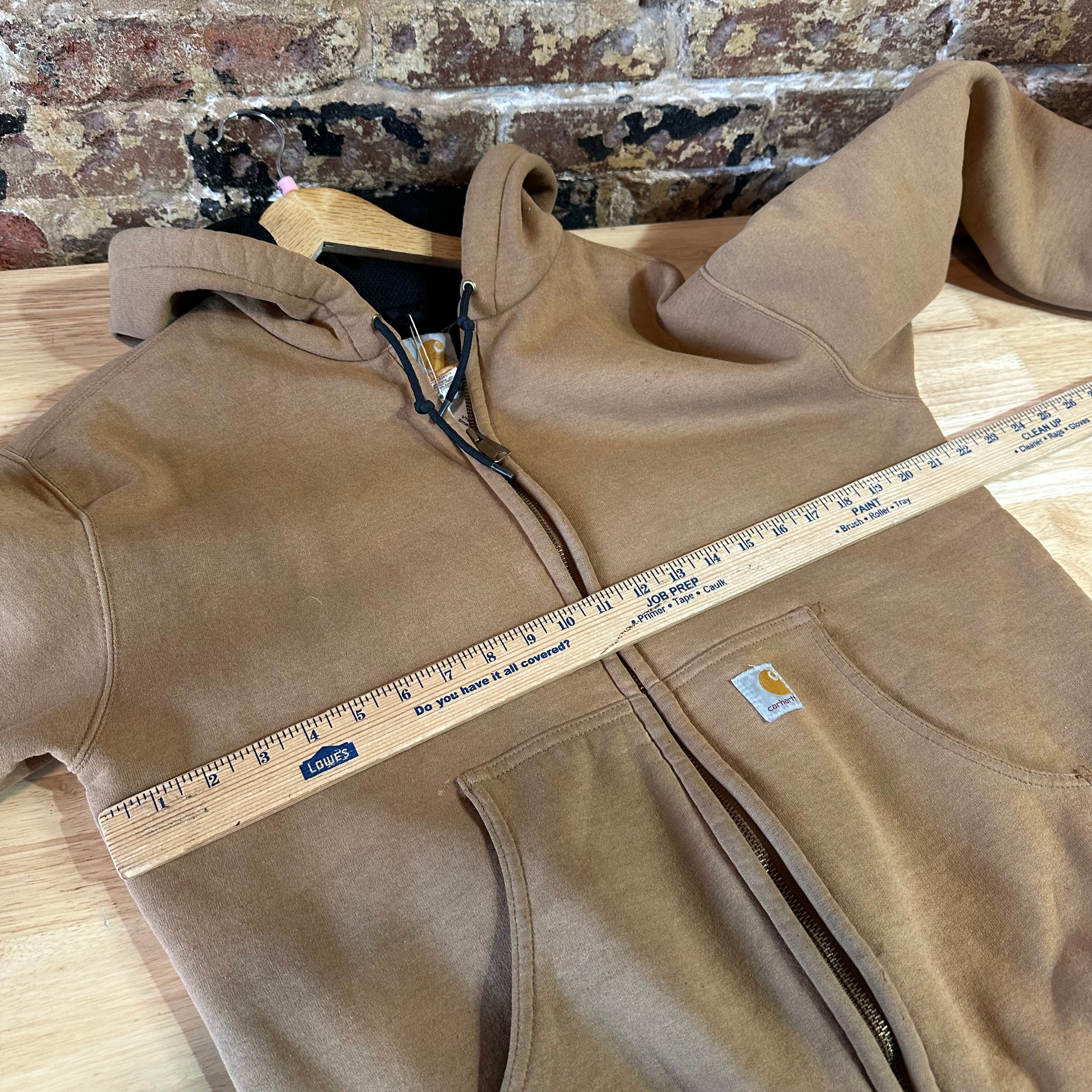 Carhartt J149 Brown Men's Small Zip Hoodie