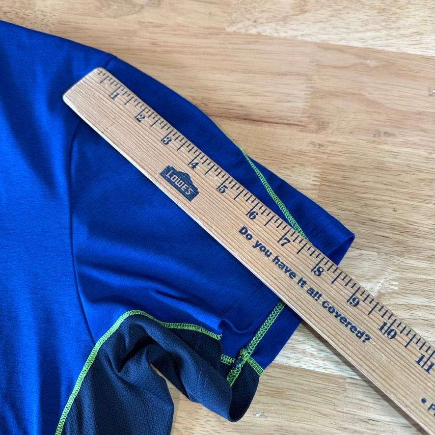 The North Face Short Sleeve T-Shirt Tee Blue Base layer Mens Small Workout