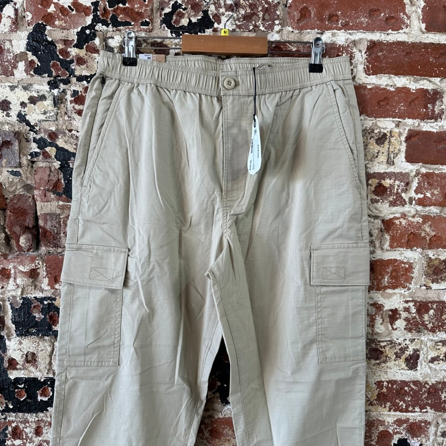 prAna Cargo Pants Mens Medium Tan Tapered Leg NEW NWT
