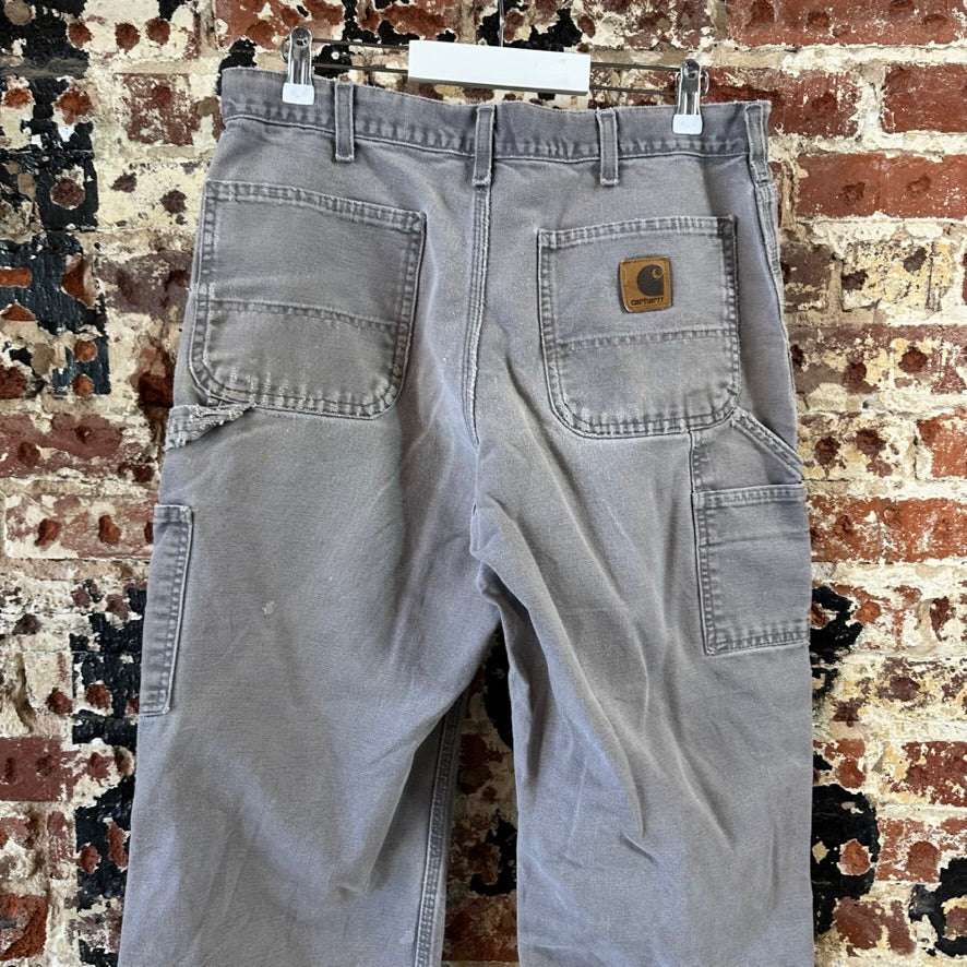 Carhartt Mens 34x32 Gray Pants