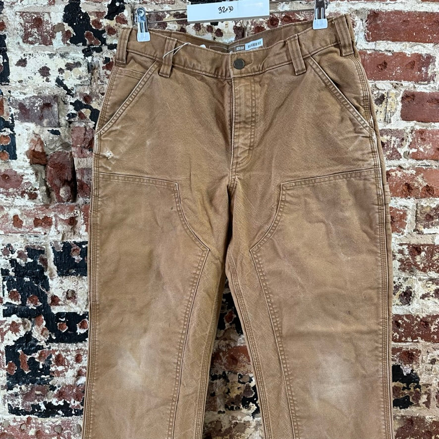 Carhartt Double Knee Brown Mens 32x32 Pants