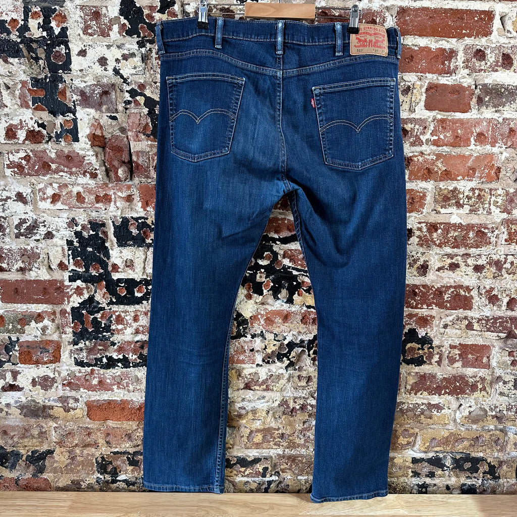 Levi's 513 Mens 38x32 Blue Jeans