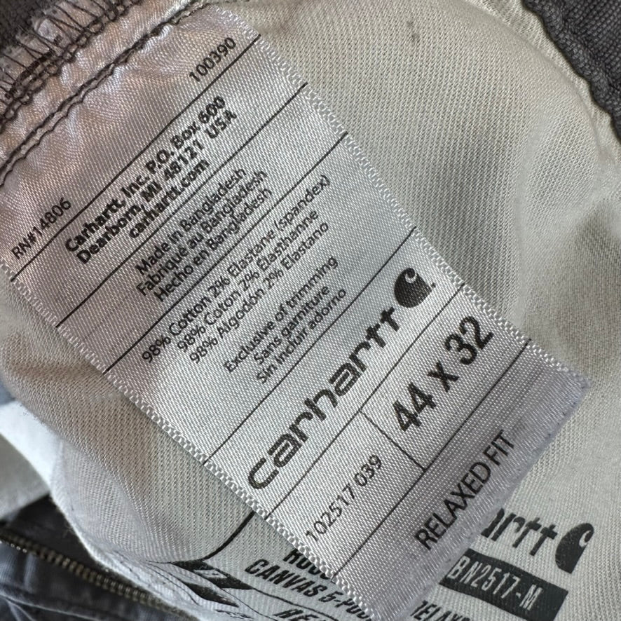 Carhartt Mens 44x32 Gray Pants