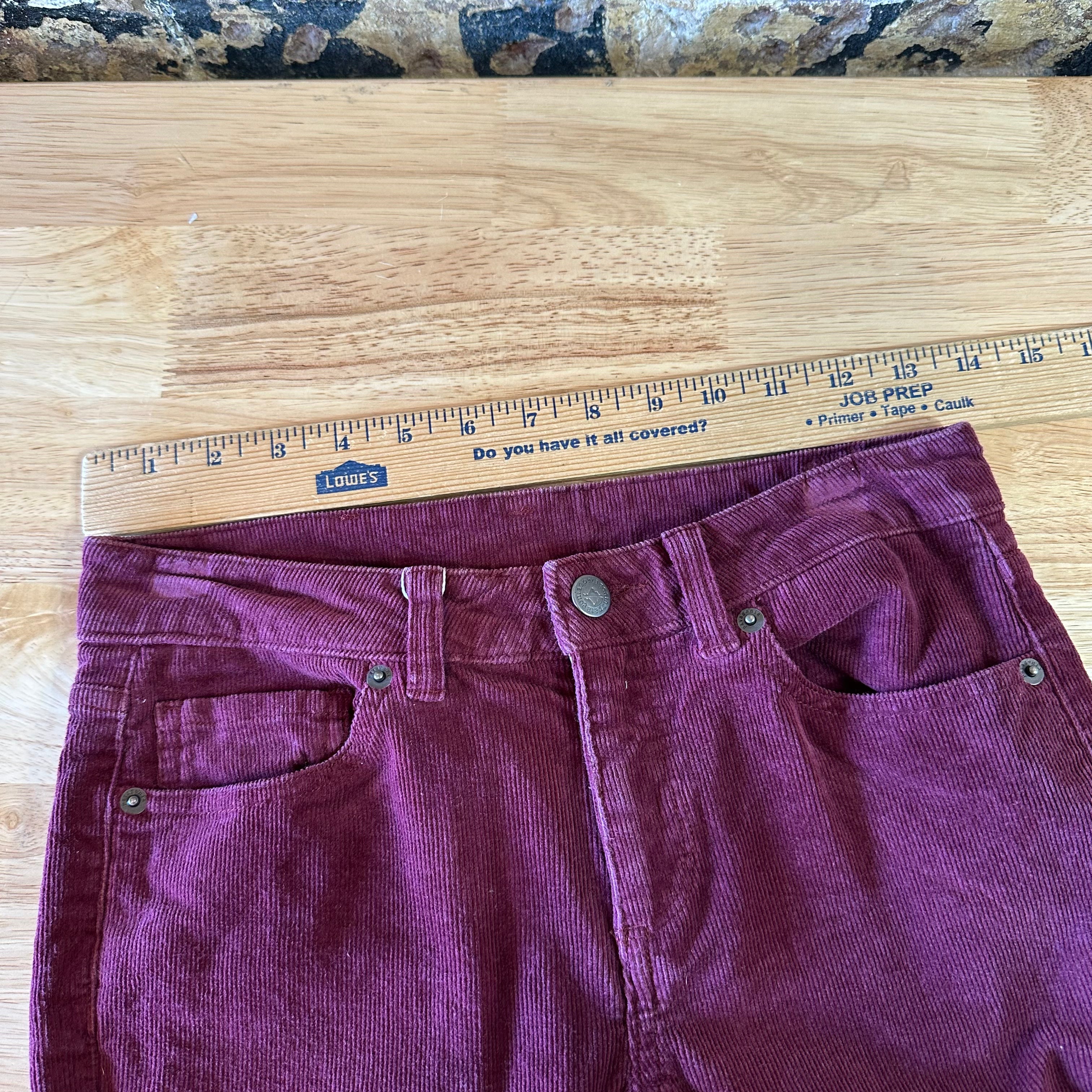 Patagonia Womens 24 Short Burgundy Corduroy Pants