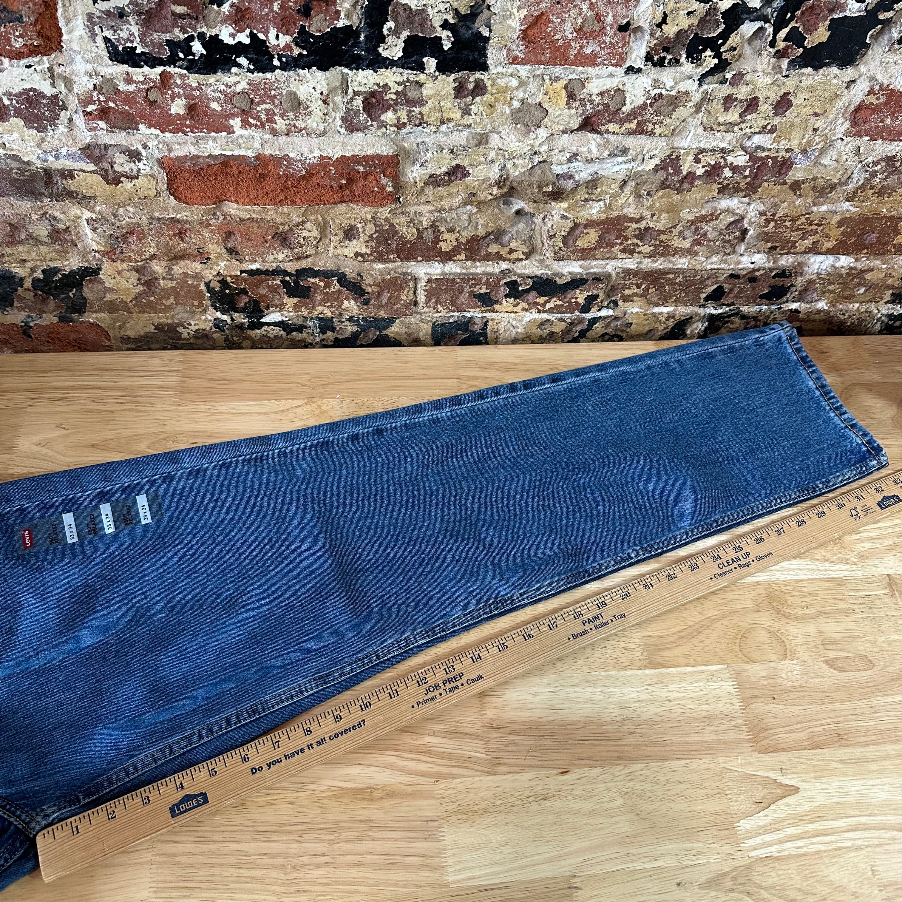 Levi's 550 Mens 33x34 Blue Jeans NEW