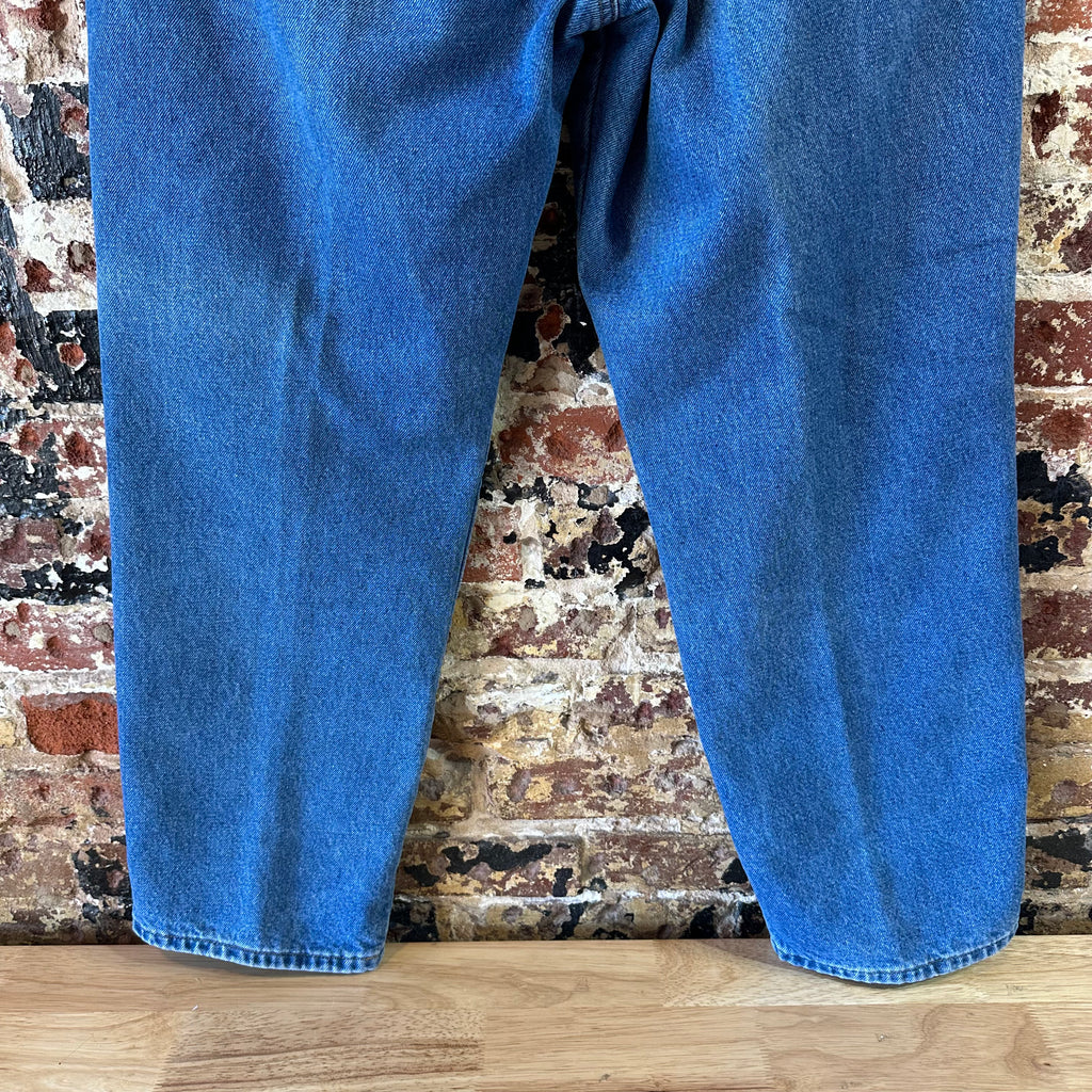 LL Bean Mens 38x30 Flannel lined Blue Jeans