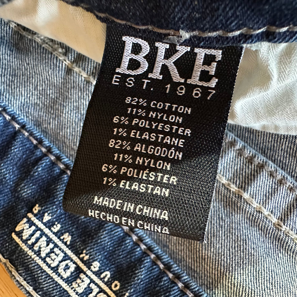 BKE Jack Mens 36x32 Blue Jeans
