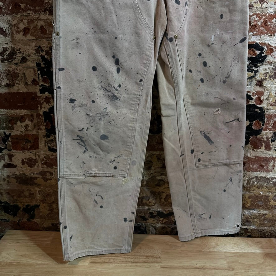 VTG 2005 Carhartt 62W Brown Mens 34x32 Double Knee Pants