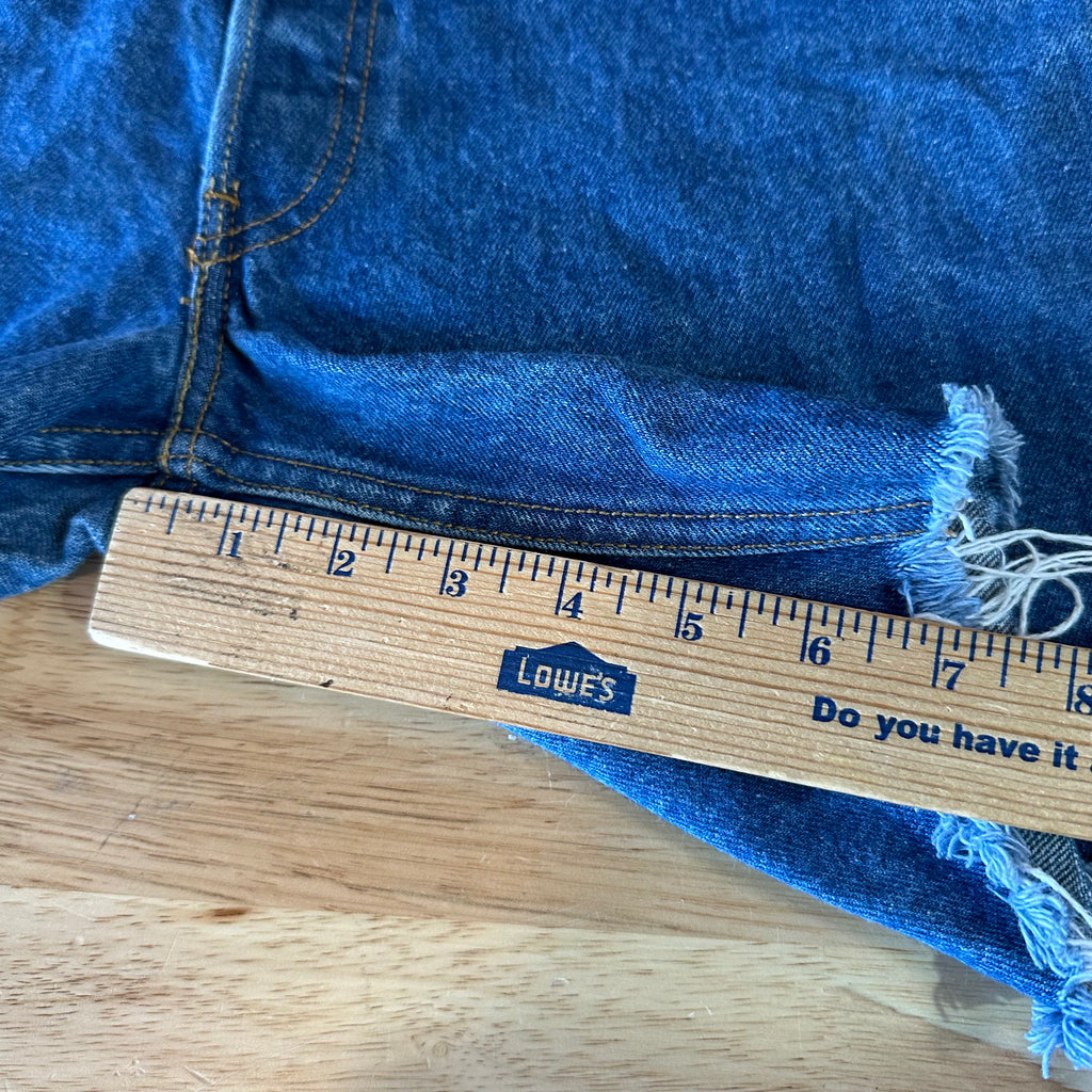 Levi's 501 Cut Off Denim Blue Jean Shorts Womens 32 - 30x7" inseam