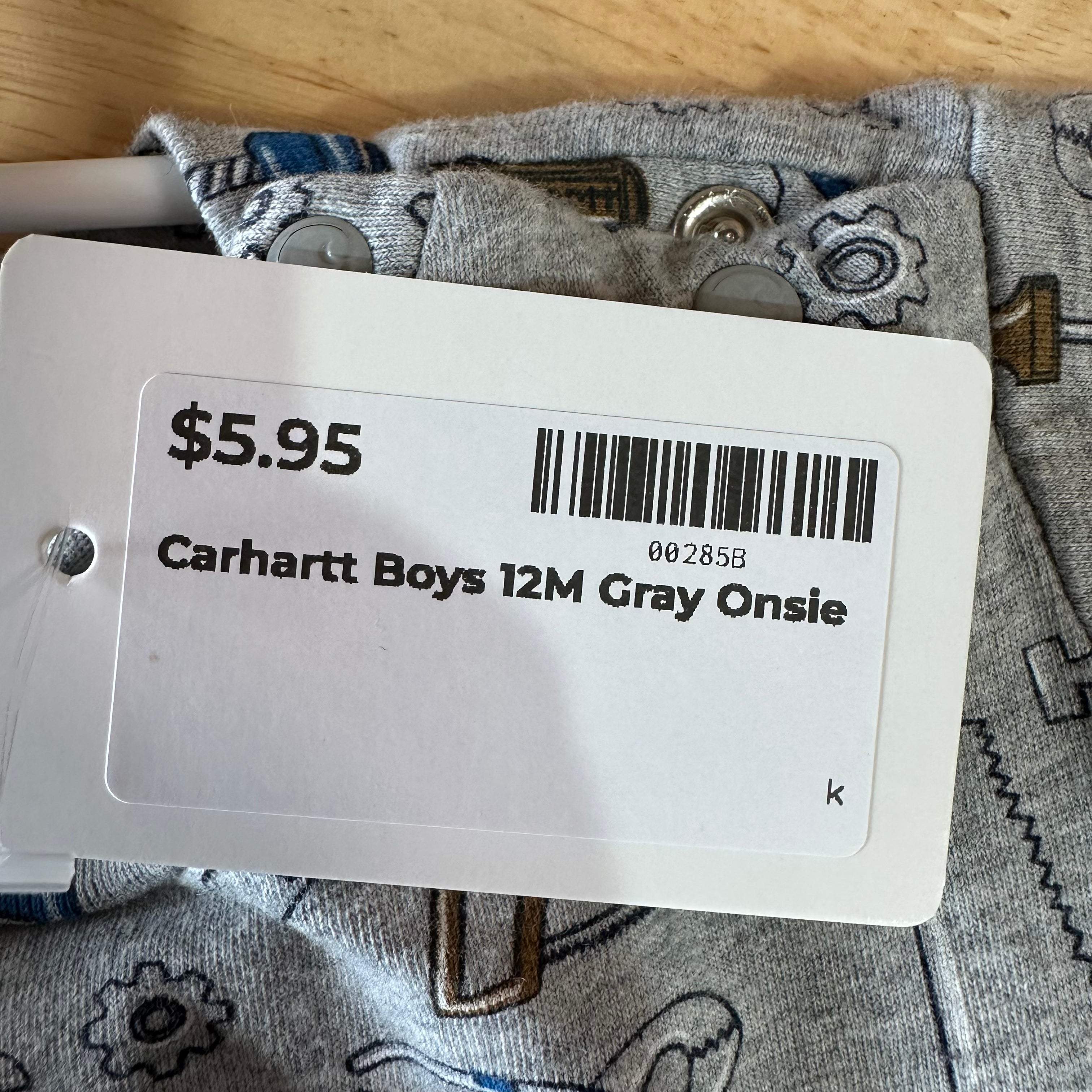 Carhartt Boys 12M onsie