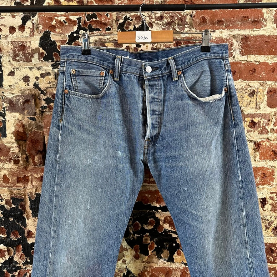Levi's 501 Mens 34x30 Blue Jeans