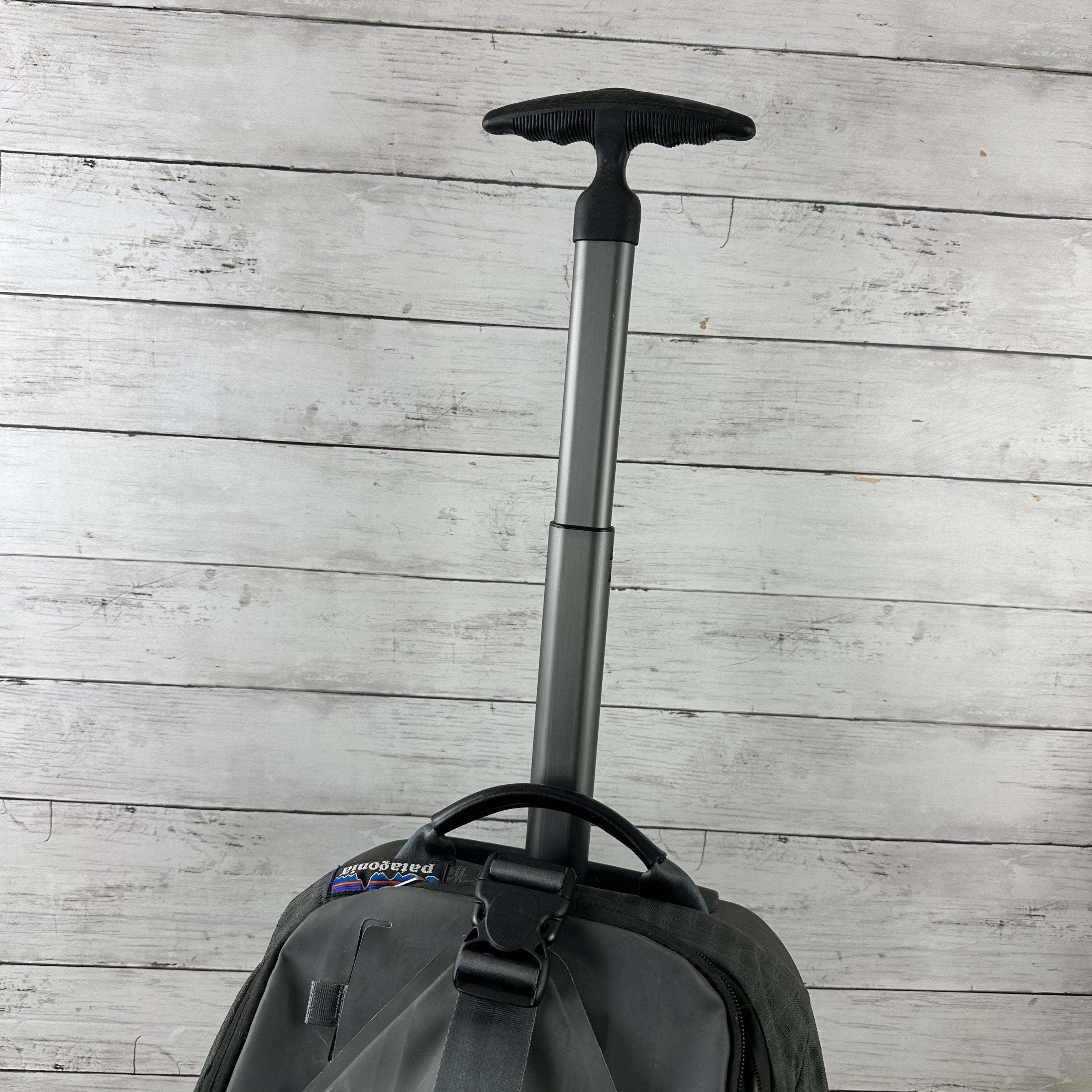 PATAGONIA gray Weathershed Sultan Rolling Duffel Travel Luggage Suitcase Bag