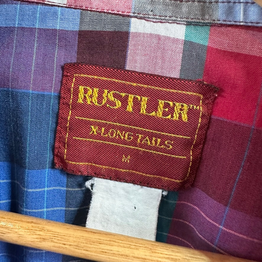 Rustler Button Up Shirt Mens Medium Western