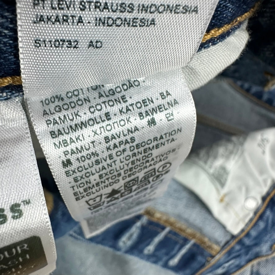 Levi's Cut Off Denim Blue Jean Shorts Womens 31 Distressed - 32x2.5"