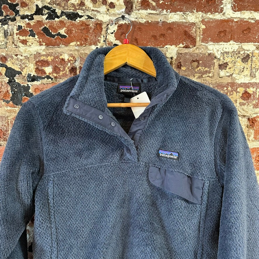 Patagonia Blue Snap Fleece Womens Large