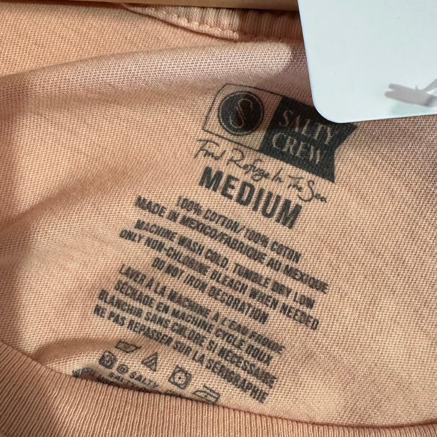 Salty Crew Crew Neck T-Shirt Womens Medium Stay Classy Short Sleeve Pink Beach