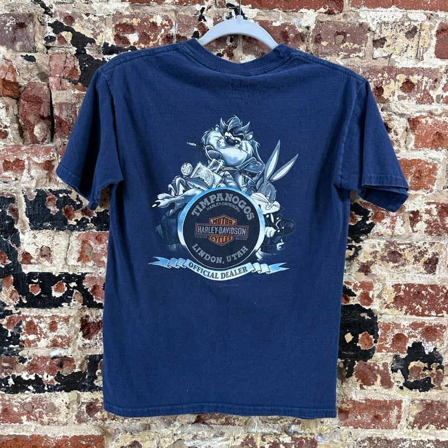 Harley Davidson Short Sleeve Boys Large Blue T-shirt