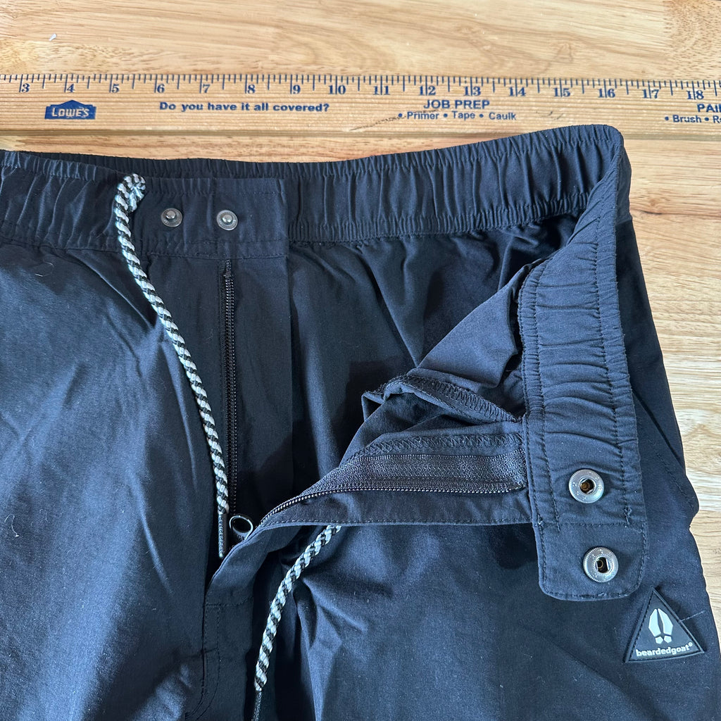 Bearded Goat Women's Medium Water Resistant Outdoor Hiking Pant Black 30x27.5"
