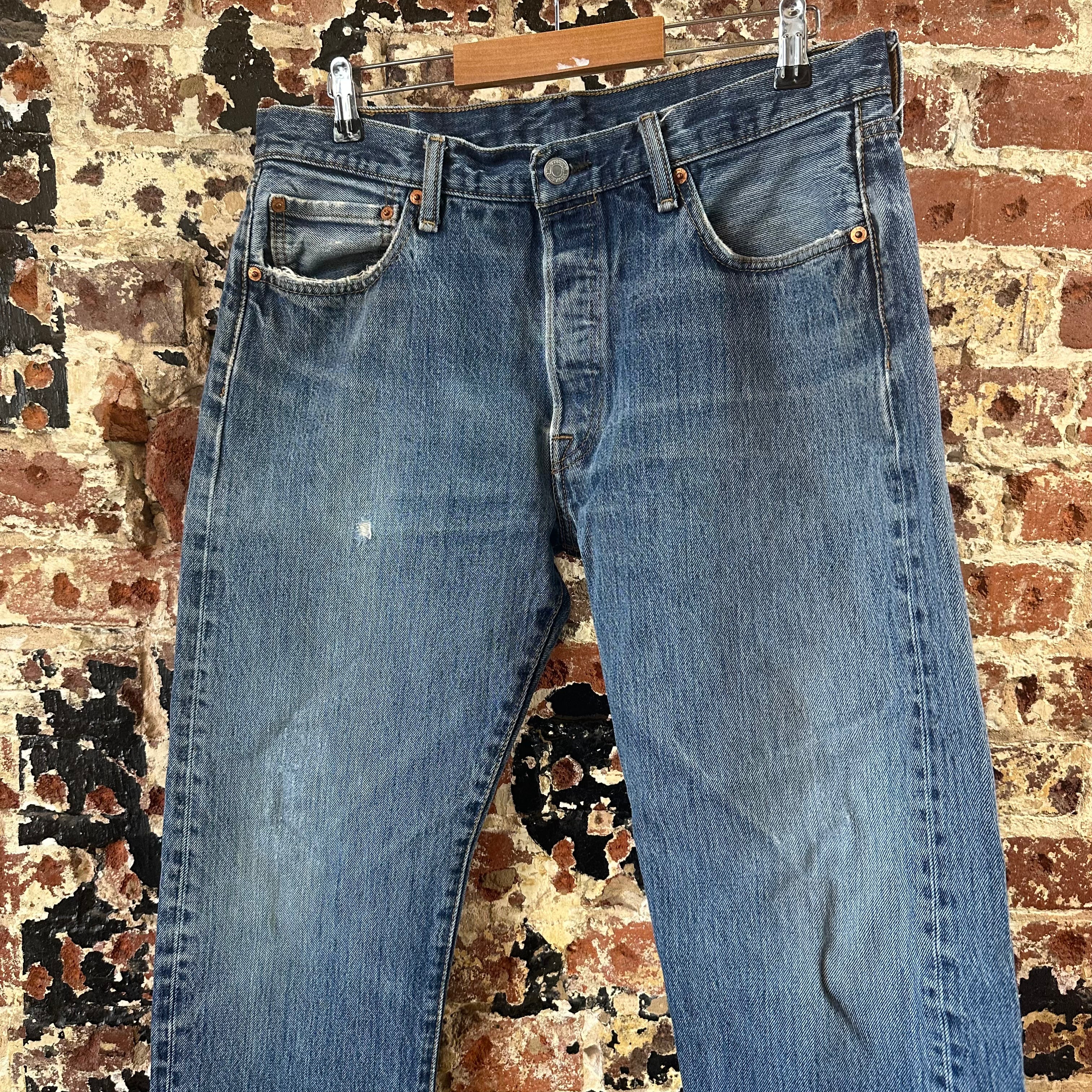 Levis 501 Mens 34x34 Blue Jeans