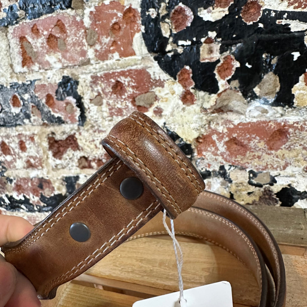 Justin top Grain Cowhide Brown Belt Mens 44