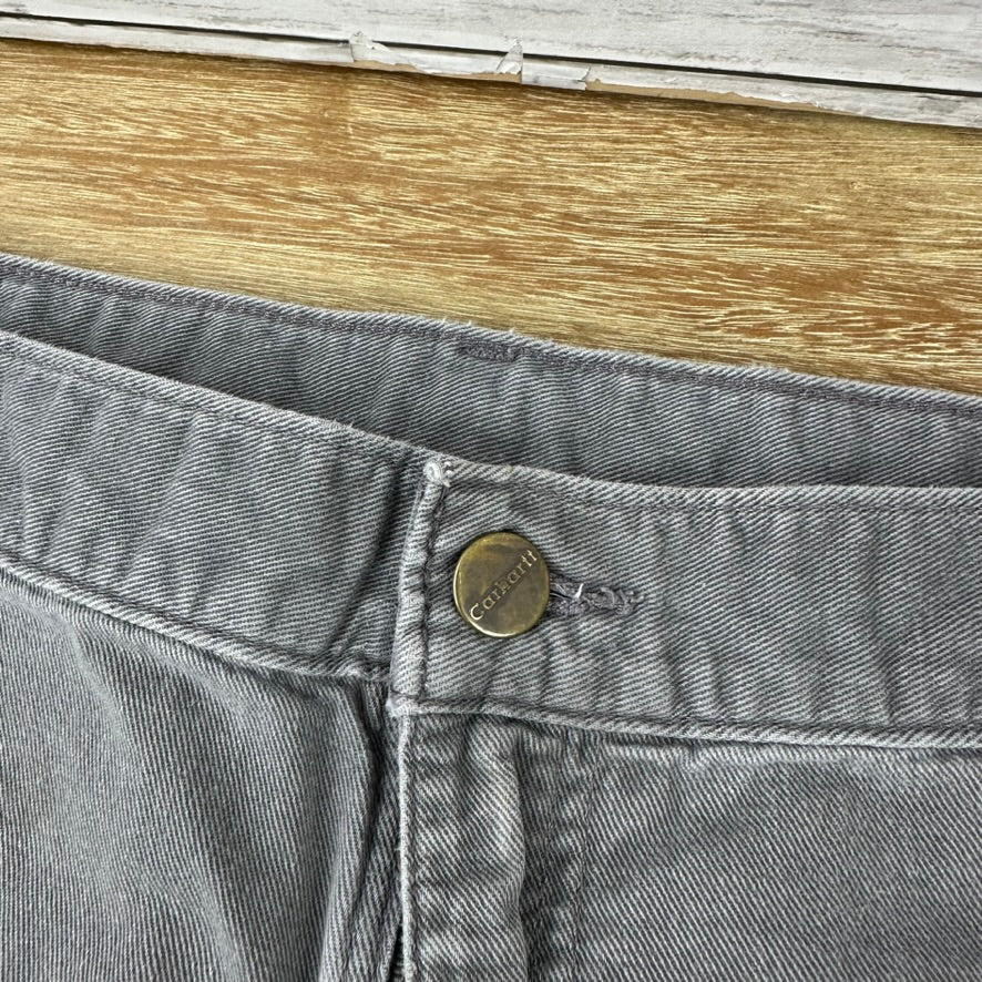 Carhartt B283 CHR Shorts Mens 38 Relaxed fit canvas Gray 9.5" ins Casual Utility