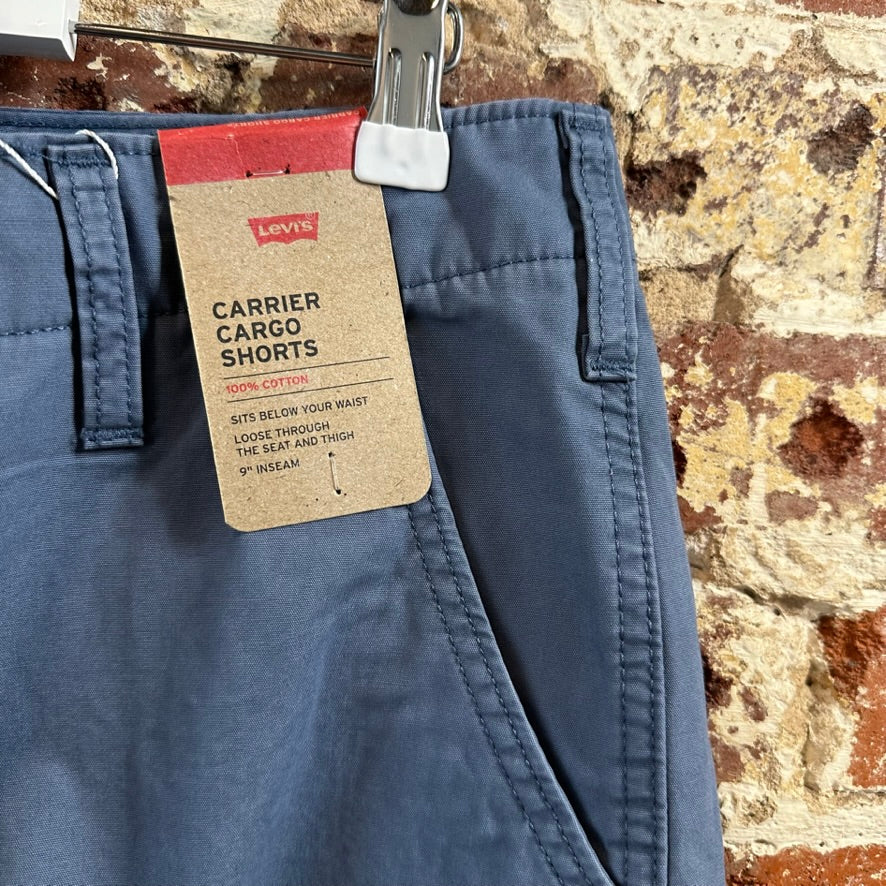 Levi's Shorts Mens 36 Cargo Blue Hiking Camping Levis NEW