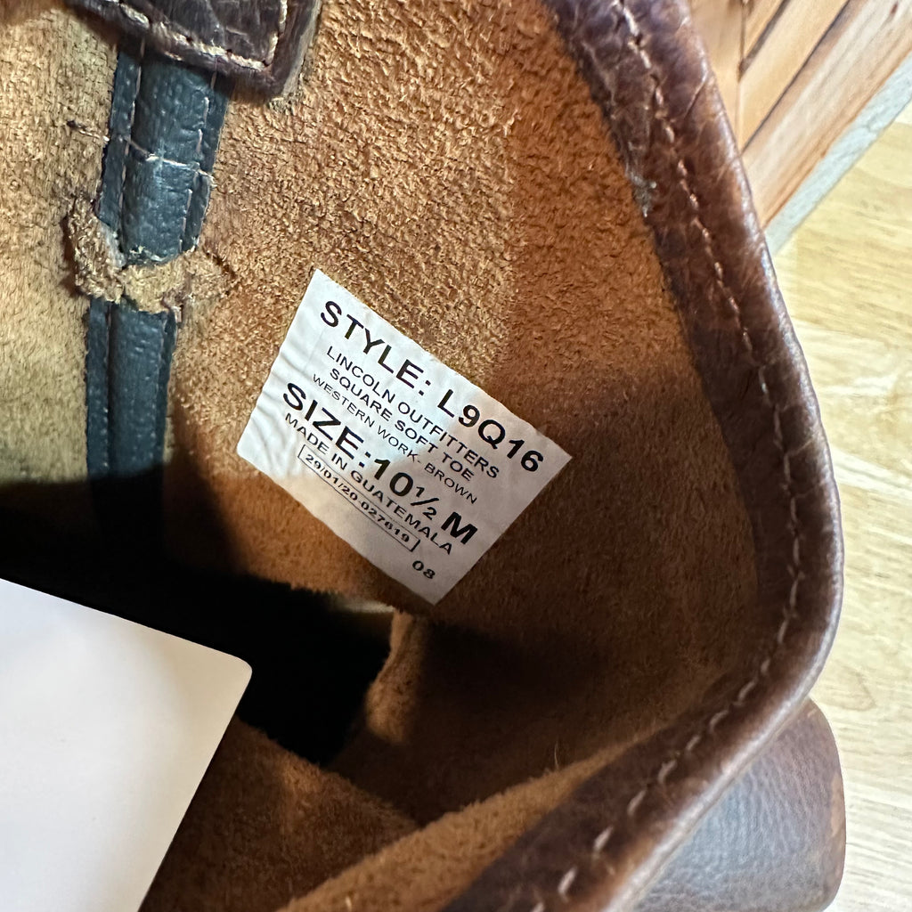 Lincoln Outfitters Mens 10.5 Brown Boots