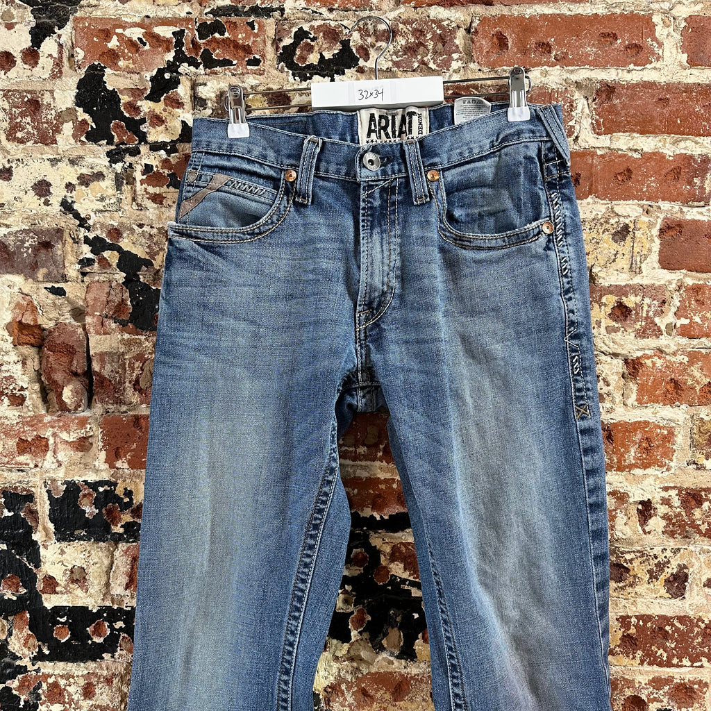 Ariat M5 Slim Straight Blue Jeans Men's 32x34 Western Cowboy