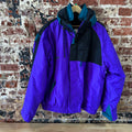 COLUMBIA 2 in 1 Jacket Mens XL Winter Purple Black Criterion Full Zip