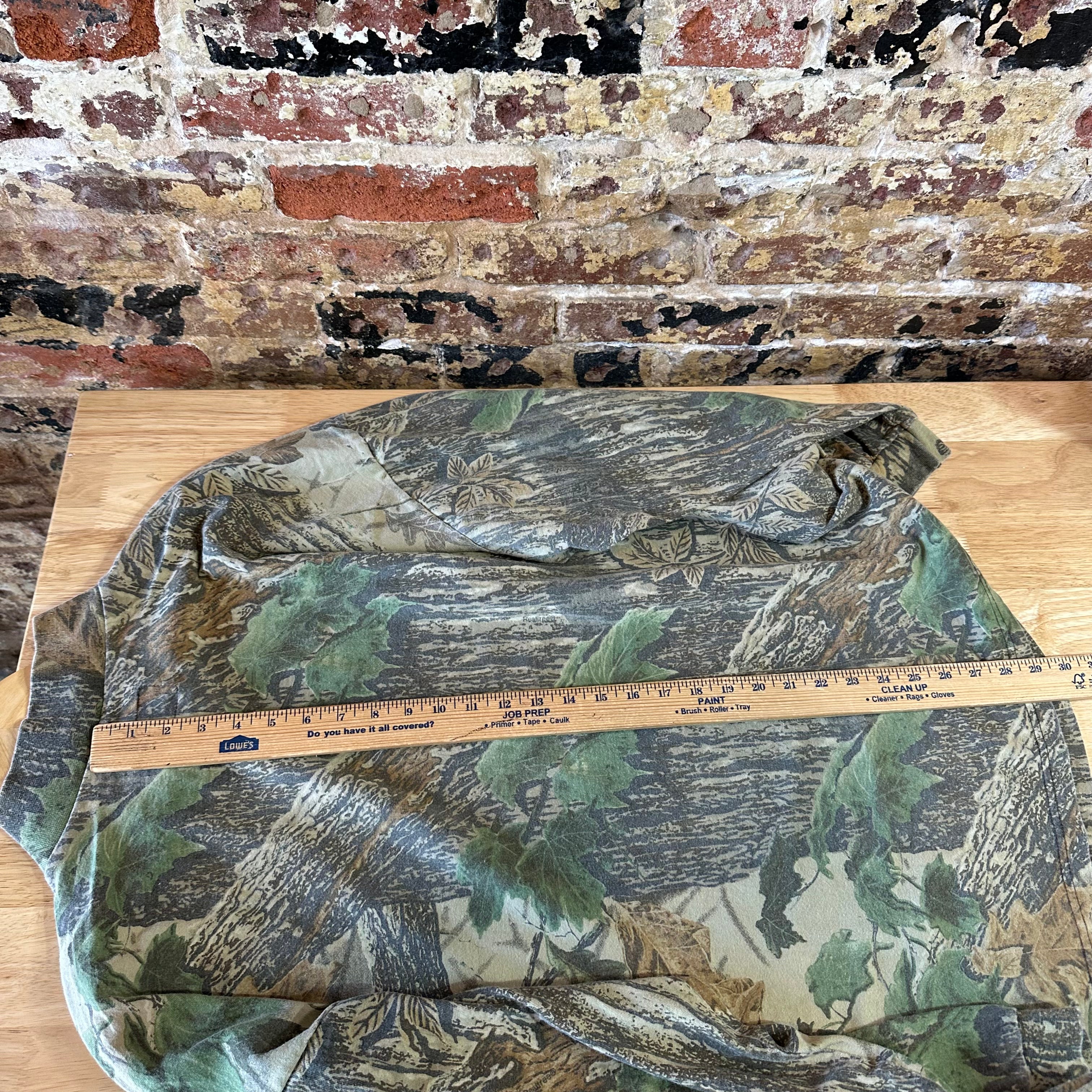 VTG Duxbak Mens 3XL Long Sleeve Camo T-Shirt
