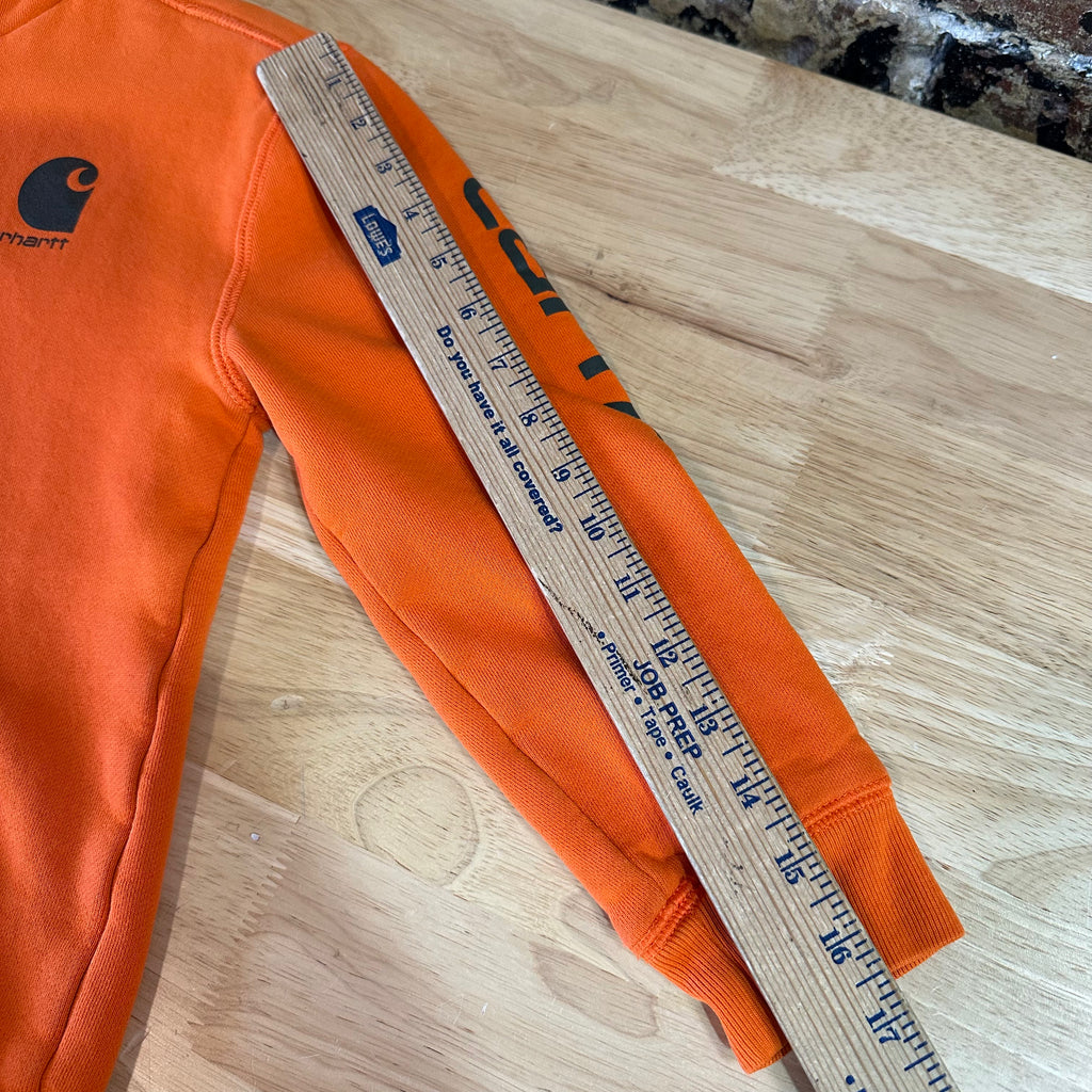 Carhartt Boys Medium 8-10 Orange Hoodie