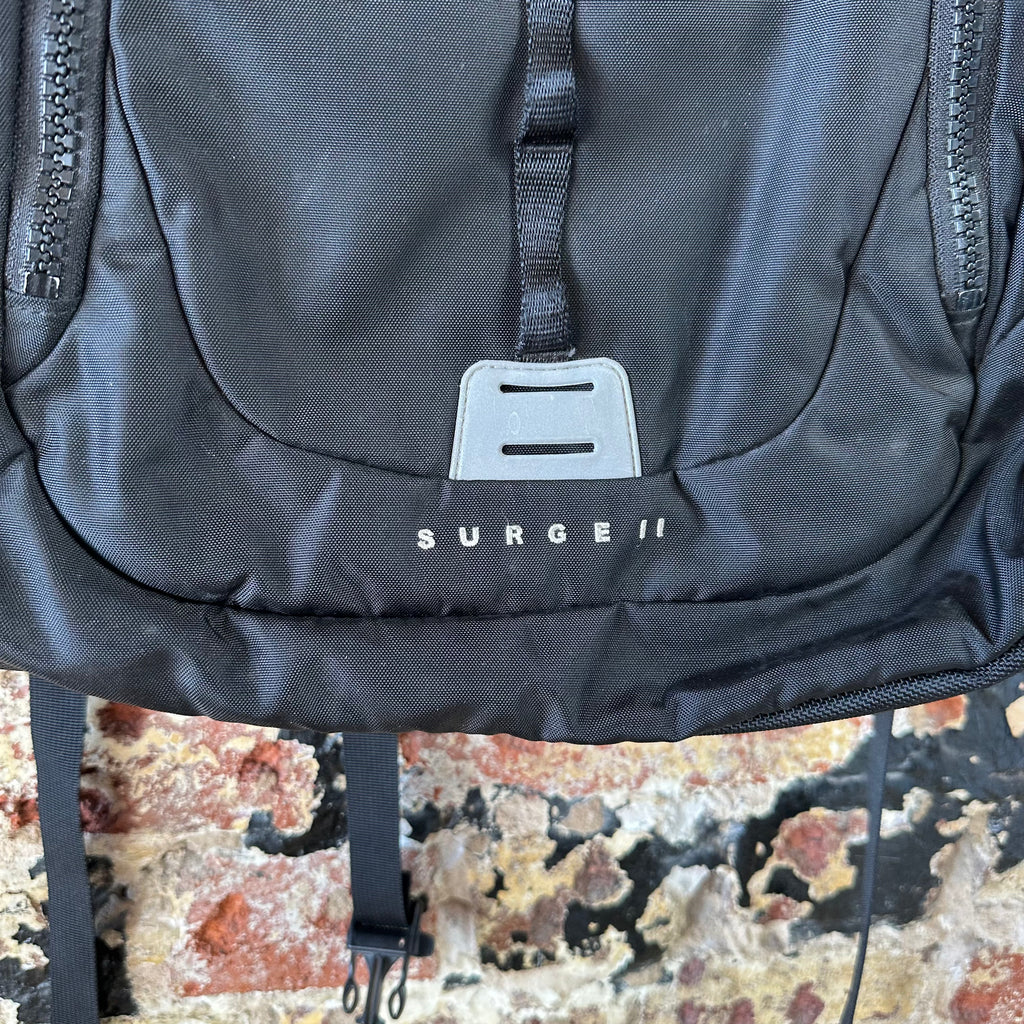 The North Face Surge II Backpack Daypack Black School Travel Bag