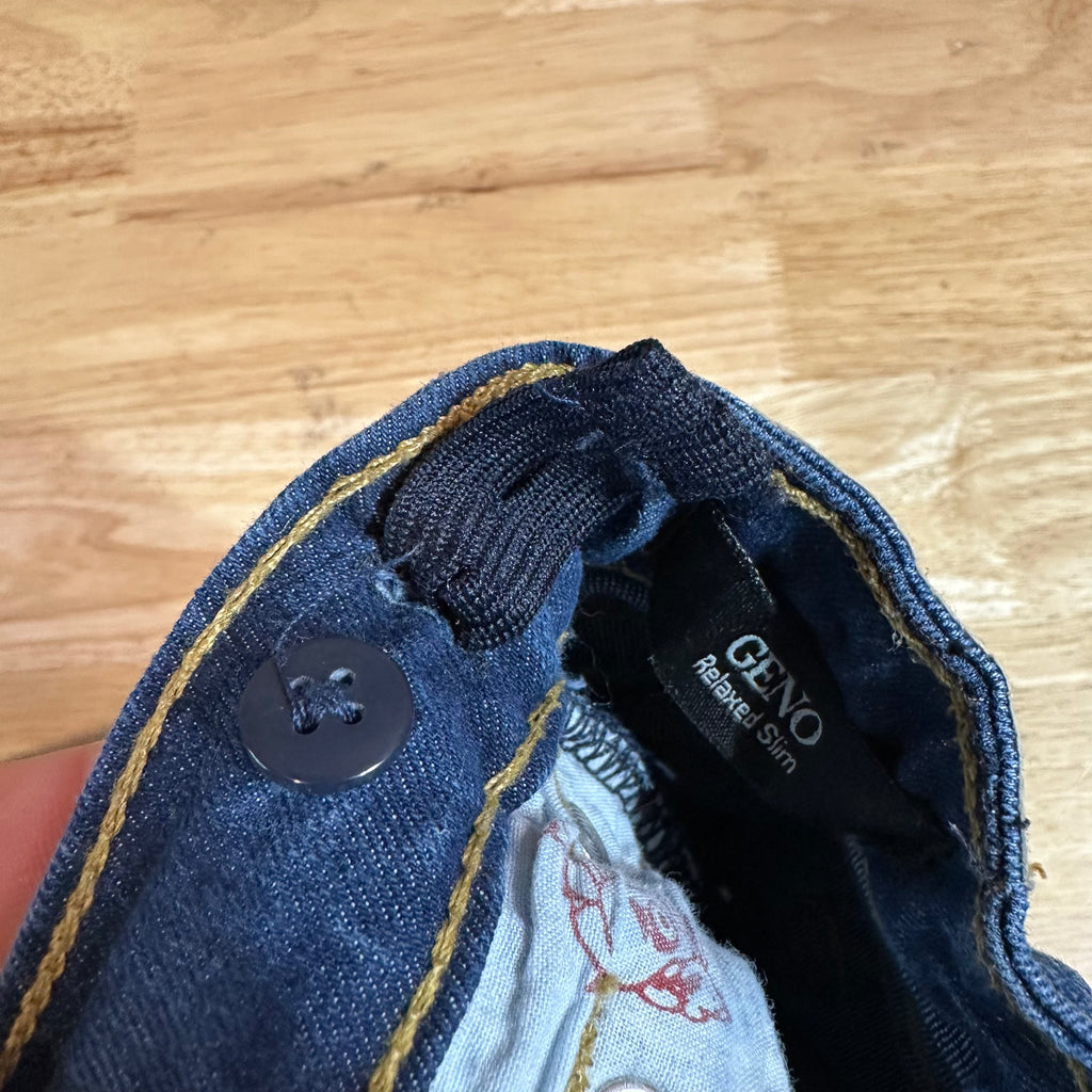 True Religion Jeans Toddler 2T Blue Geno Slim Straight Leg Denim