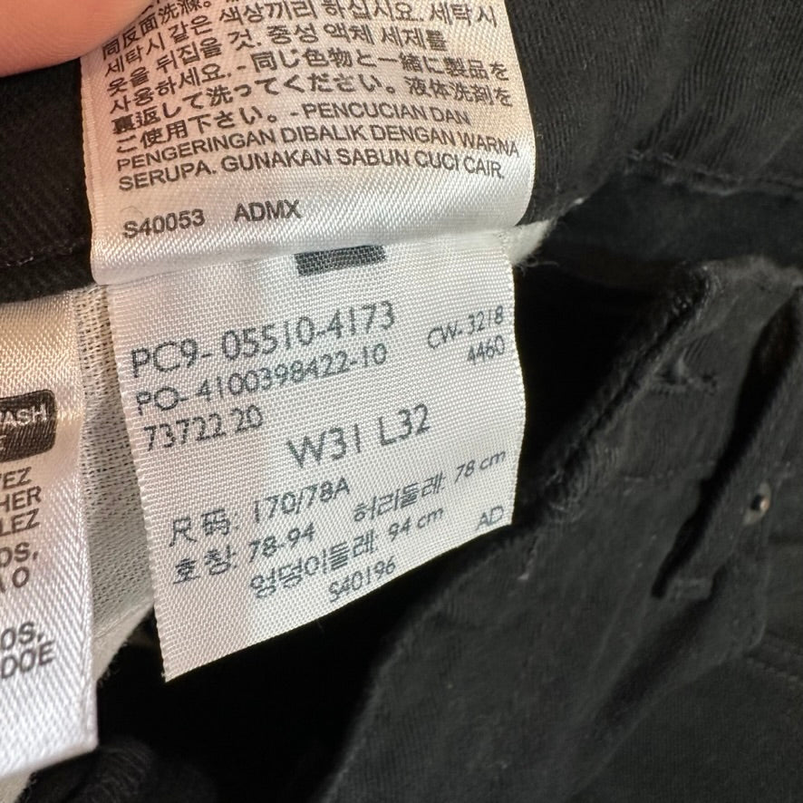 Levis 510 Skinny Jeans Men's 31x32 Black Denim