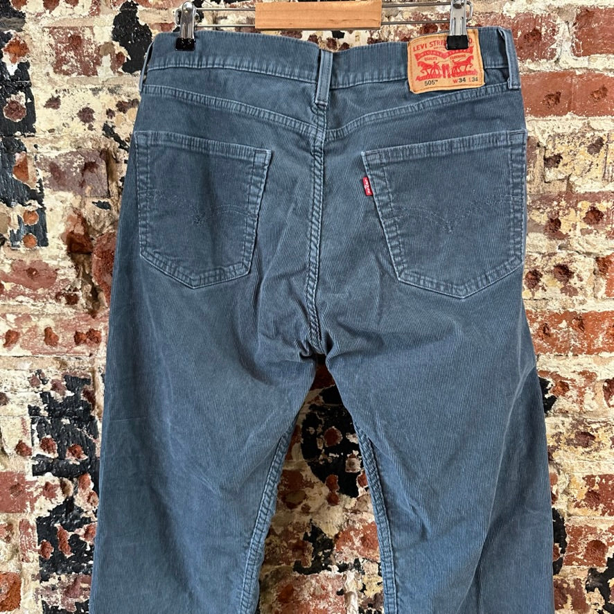 Levi's Mens 34x34 Gray Corduroy Pants