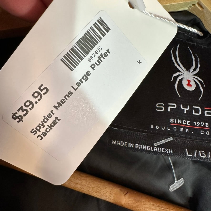 Spyder Circuit Hooded Jacket Men's Large Red/Black Insulated Puffer