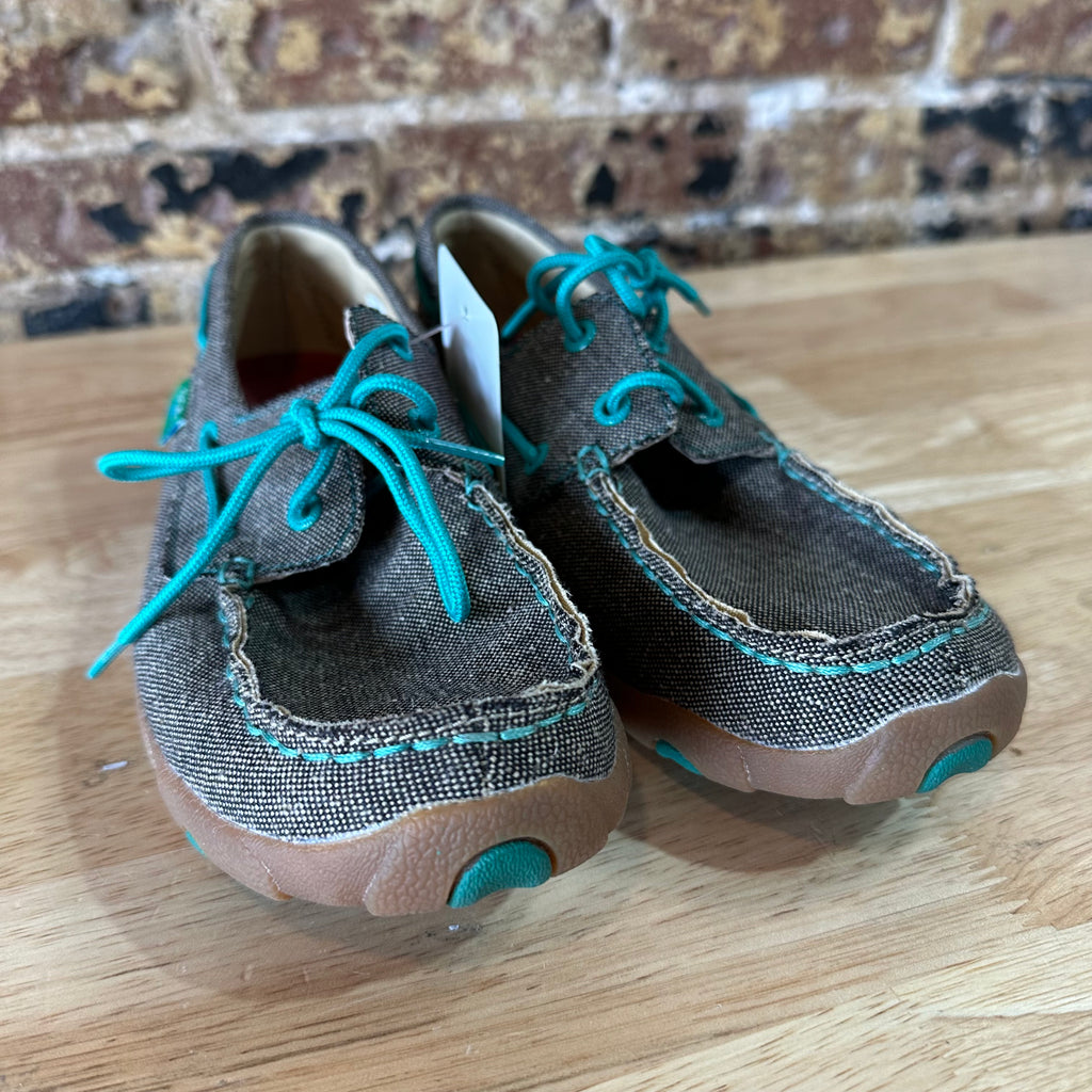 Twisted X Womens 8.5 ECO Driving Moccasins gray dust Casual Shoe