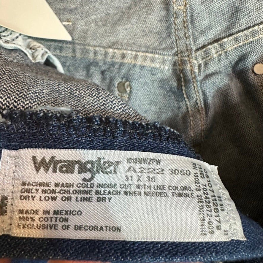 Wrangler Mens 31x36 Blue Jeans NEW