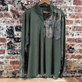 Magellan Men's 2XL L/S Camo 1/4 zip