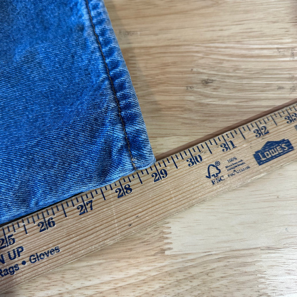 LL Bean Mens 38x30 Flannel lined Blue Jeans