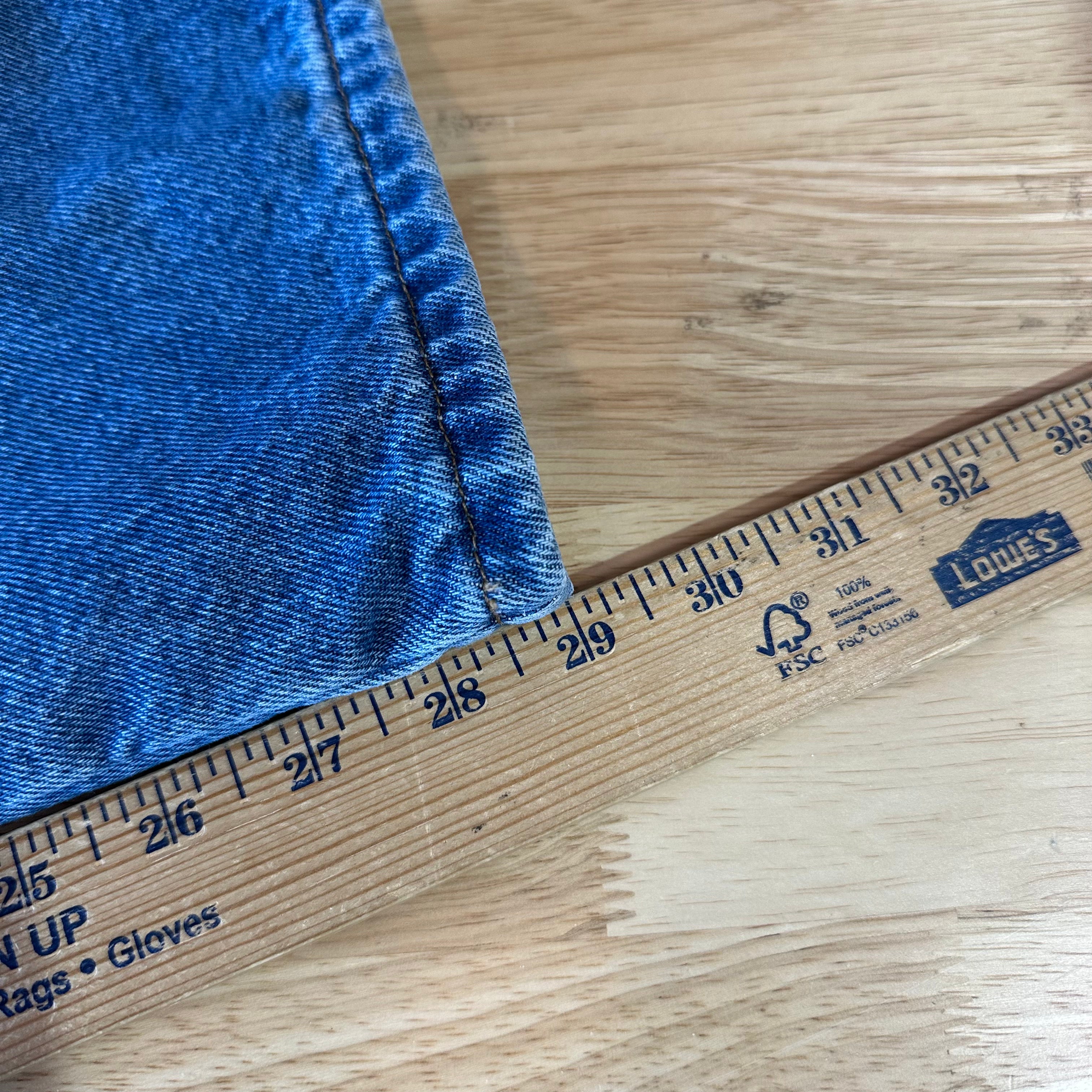LL Bean Mens 38x30 Flannel lined Blue Jeans