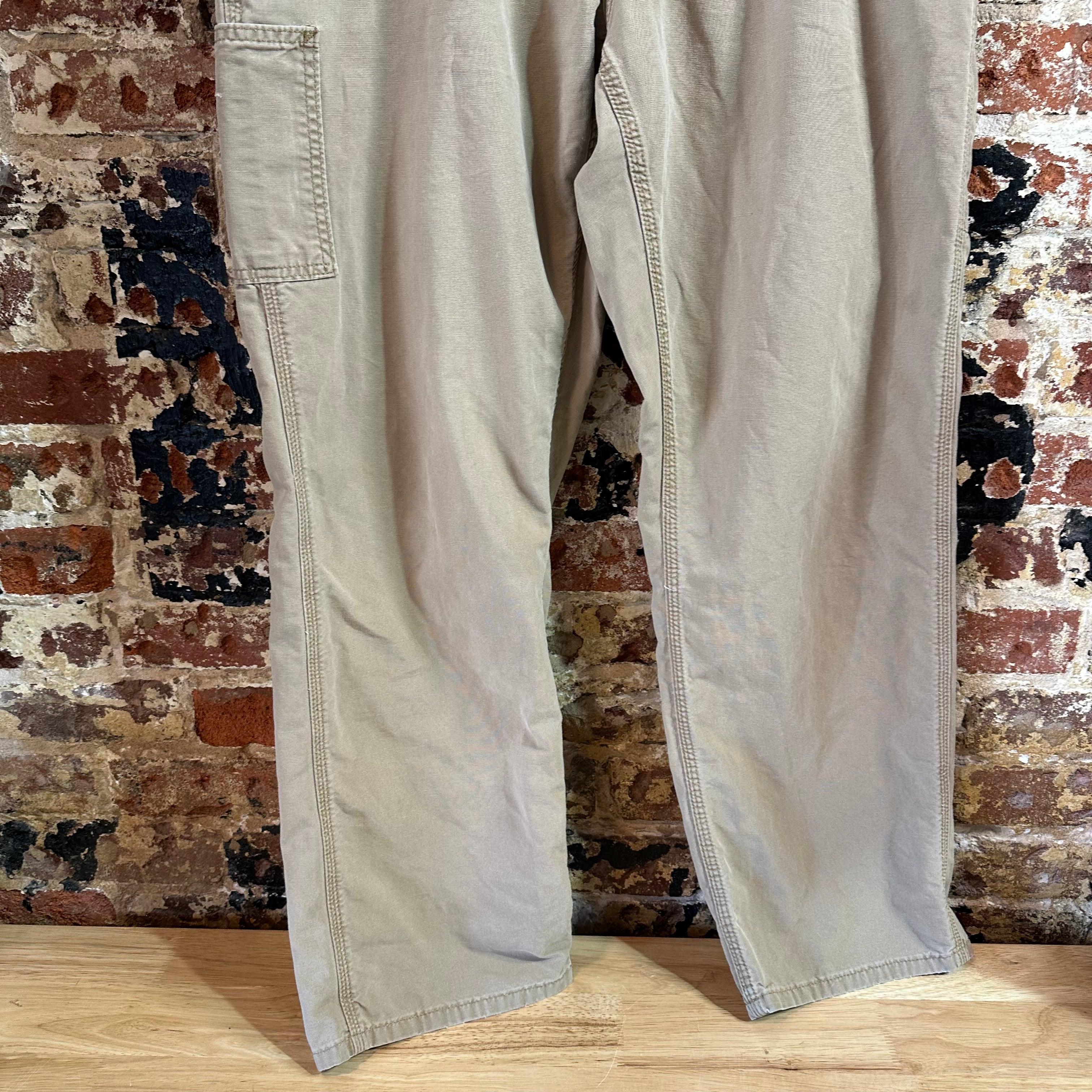Carhartt Mens 35x32 Tan Pants