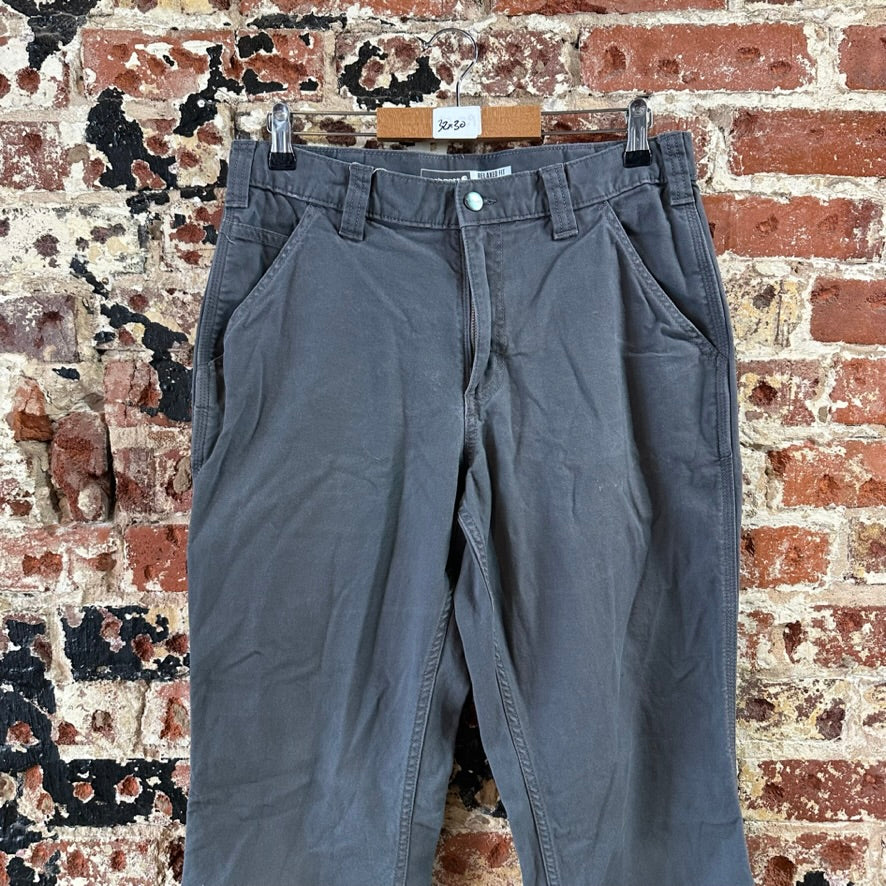 Carhartt Relaxed Fit Rugged Flex Pants Mens 32x30 Gray Workwear