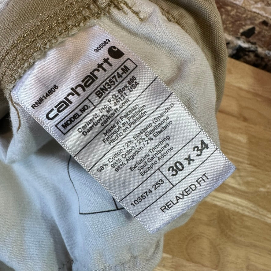 Carhartt Tan Cargo Pants Mens 30x34