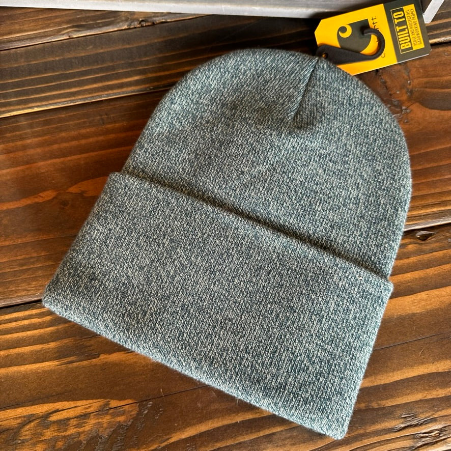 Carhartt A18 Rib Knit Cuffed Beanie greenish blue NEW Hat One size