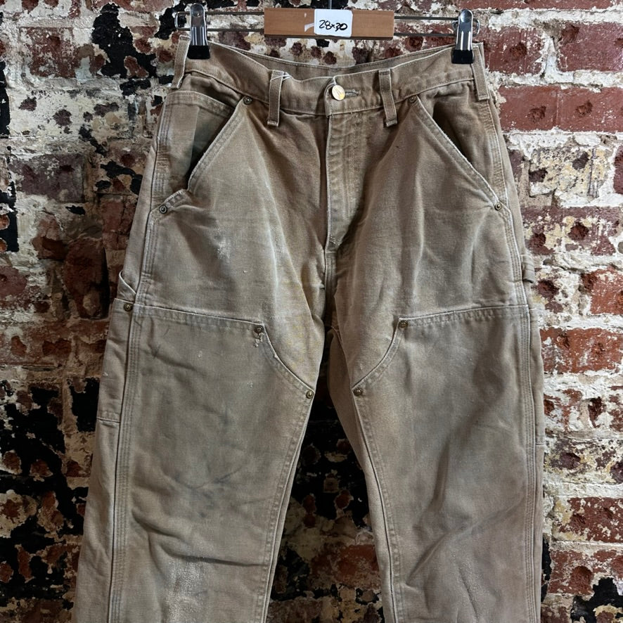 Carhartt B01 BRN Mens 28x30 Double Knee Pants