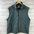 Columbia Vest gray Full Zip Steens Mountain Fleece Outdoor Hiking Mens Large